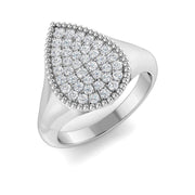 Diamond Brightob Engagement Ring in 10K/14K gold and platinum with certified lab-grown or natural diamonds