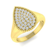 Diamond Brightob Engagement Ring in 10K/14K gold and platinum with certified lab-grown or natural diamonds