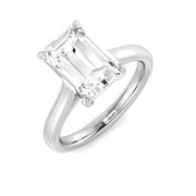 Radiant Cut Diamond Solitaire Engagement Ring in 10K/14K gold and platinum with certified lab-grown or natural diamonds