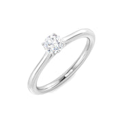 Round Cut Lab Grown Diamond Engagement Ring in 10K/14K gold and platinum with certified lab-grown or natural diamonds
