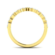 Wishbone Diamond Engagement Ring in 10K/14K gold and platinum with certified lab-grown or natural diamonds