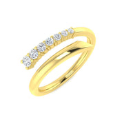 Lab & Natural Diamond Fancy Ring in 10K/14K gold and platinum with certified lab-grown or natural diamonds