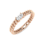 Diamond Carbiff Engagement Ring in 10K/14K gold and platinum with certified lab-grown or natural diamonds