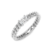 Diamond Carbiff Engagement Ring in 10K/14K gold and platinum with certified lab-grown or natural diamonds