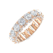 Round Diamond Full Eternity Ring in 10K/14K gold and platinum with certified lab-grown or natural diamonds