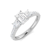 Lab-Grown Diamond Engagement Ring in 10K/14K gold and platinum with certified lab-grown or natural diamonds