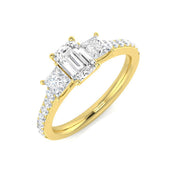 Lab-Grown Diamond Engagement Ring in 10K/14K gold and platinum with certified lab-grown or natural diamonds