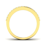Half Eternity Baguette and Round Diamond Ring in 10K/14K gold and platinum with certified lab-grown or natural diamonds