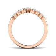 Bold Graduated Diamond Wishbone Ring in 10K/14K gold and platinum with certified lab-grown or natural diamonds