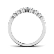 Bold Graduated Diamond Wishbone Ring in 10K/14K gold and platinum with certified lab-grown or natural diamonds