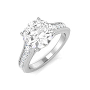 Diamond Maidktobe Engagement Ring in 10K/14K gold and platinum with certified lab-grown or natural diamonds