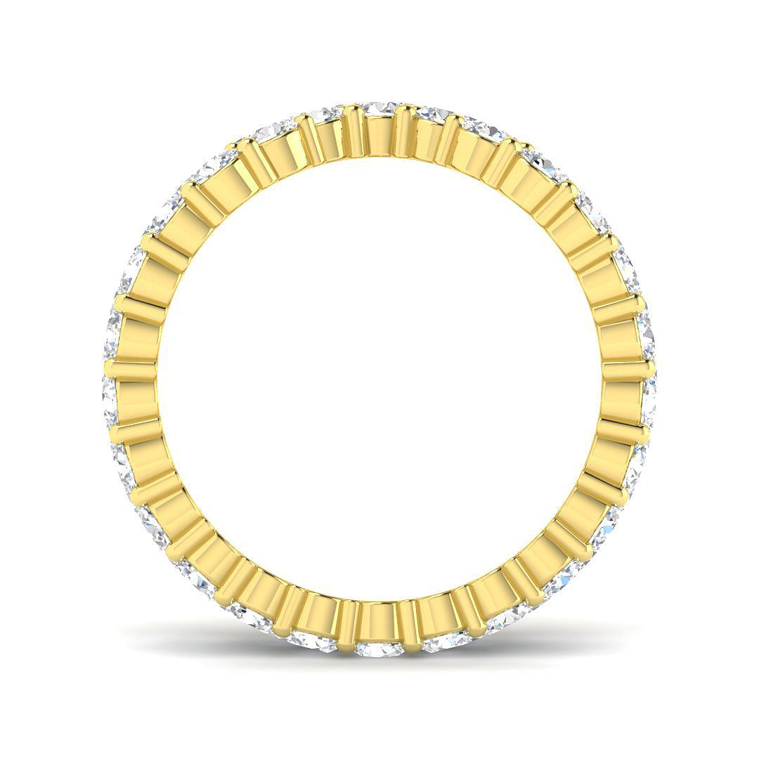 Full Eternity Diamond Band in 10K/14K gold and platinum with certified lab-grown or natural diamonds