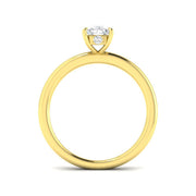 Cushion Cut Diamond Solitaire Engagement Ring in 10K/14K gold and platinum with certified lab-grown or natural diamonds