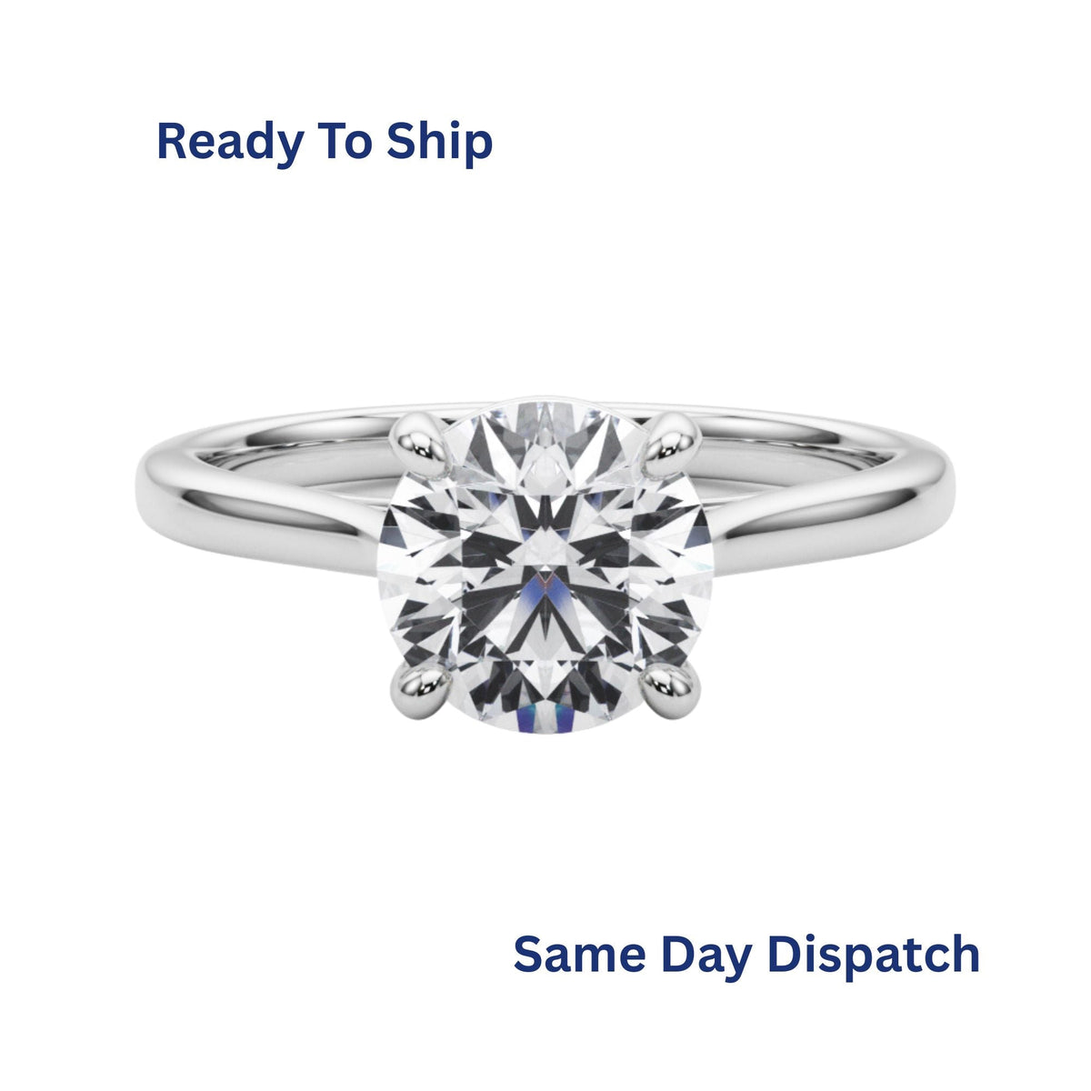 0.75Ct Prong Set Lab Grown Diamond Solitaire Engagement Ring & in 10K/14K gold and platinum with certified lab-grown or natural diamonds