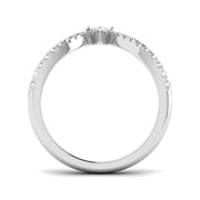 Marquise Diamond Wishbone Ring in 10K/14K gold and platinum with certified lab-grown or natural diamonds