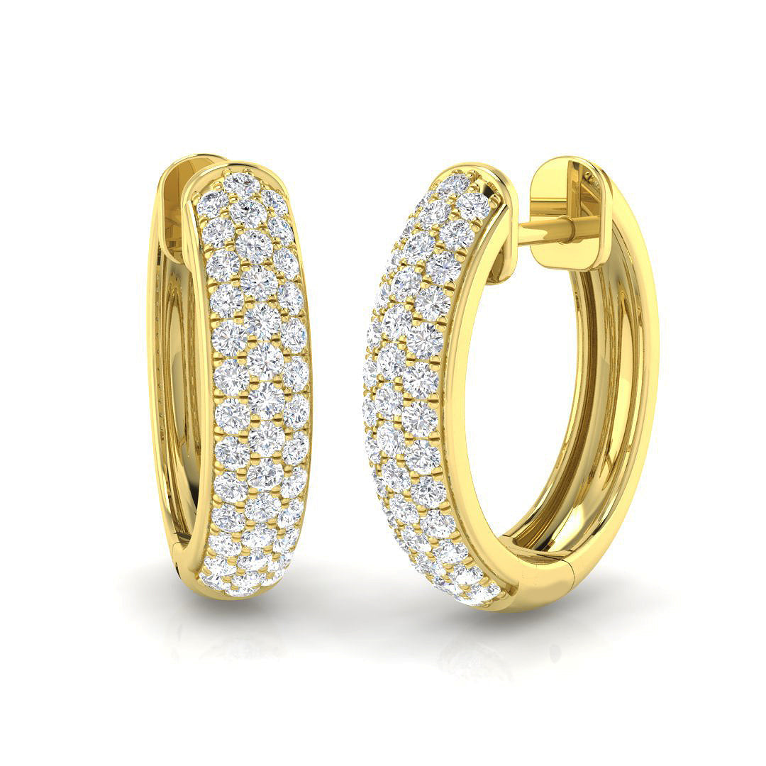 Winter Collection Diamond Earring 0.75 ct Platinum, , , Yellow & in 10K/14K gold and platinum with certified lab-grown or natural diamonds