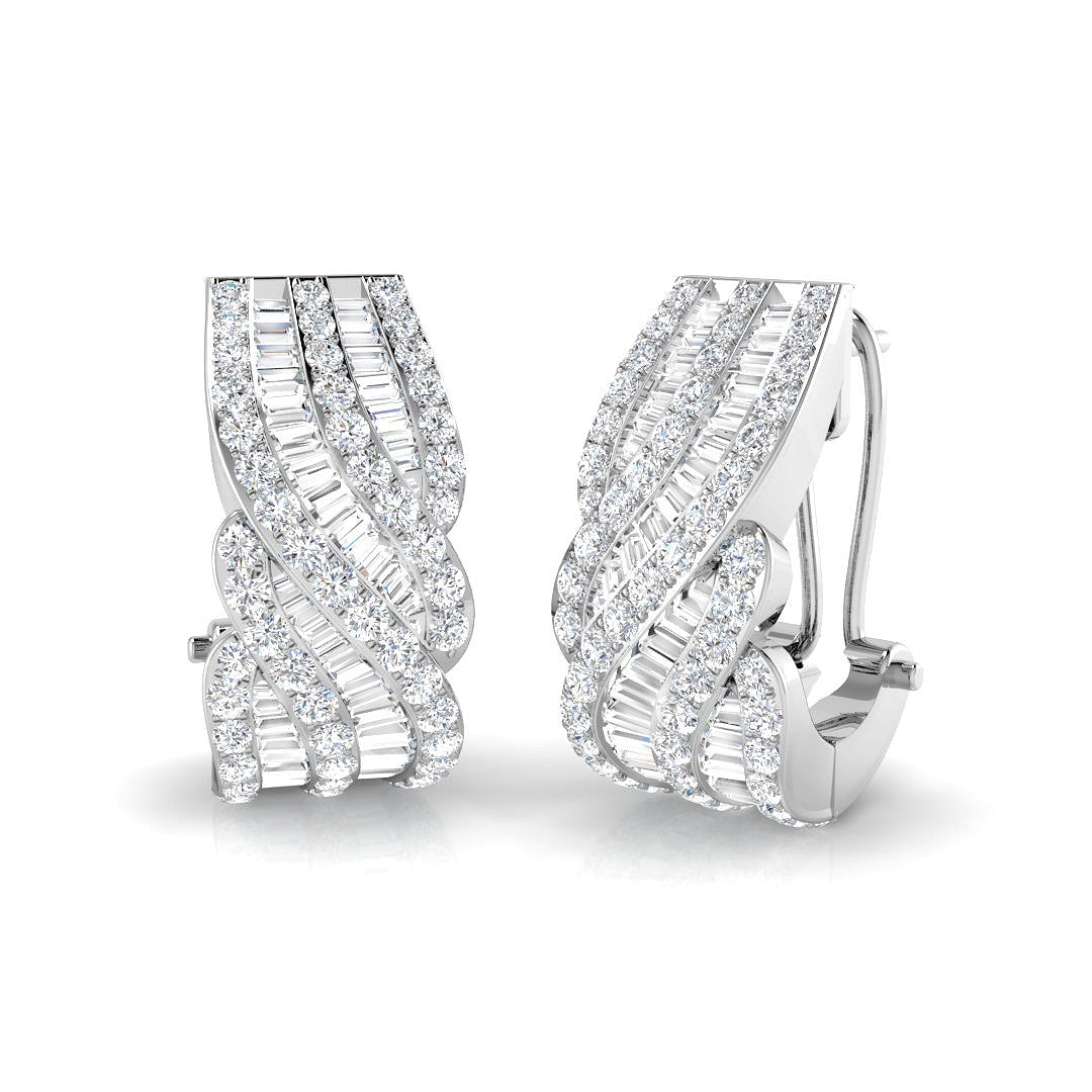Holiday Special Diamond Earring 1.75 ct Platinum, , , Yellow & in 10K/14K gold and platinum with certified lab-grown or natural diamonds