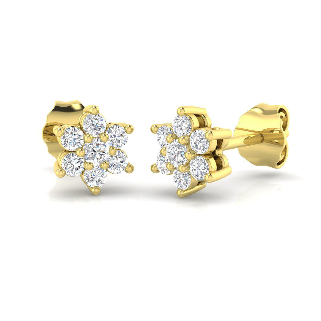Fine Jewellery Diamond Earring 0.25 ct Platinum, , , Yellow & in 10K/14K gold and platinum with certified lab-grown or natural diamonds