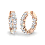 Unique Jewellery Diamond Earring 4 ct Platinum, , , Yellow & in 10K/14K gold and platinum with certified lab-grown or natural diamonds
