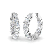 Unique Jewellery Diamond Earring 4 ct Platinum, , , Yellow & in 10K/14K gold and platinum with certified lab-grown or natural diamonds