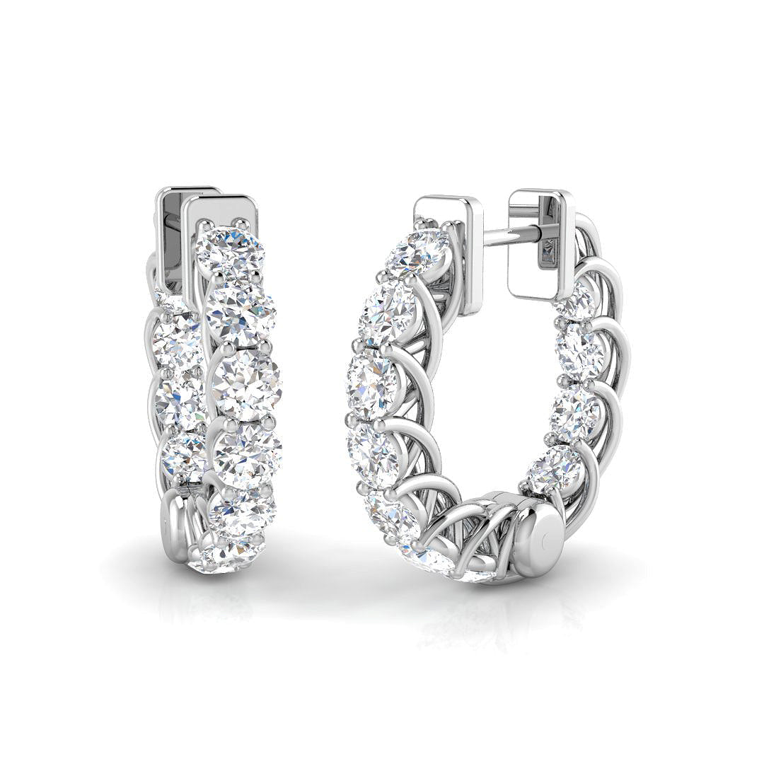 Stud Perfection Diamond Earring 2.75 ct Platinum, , , Yellow & in 10K/14K gold and platinum with certified lab-grown or natural diamonds