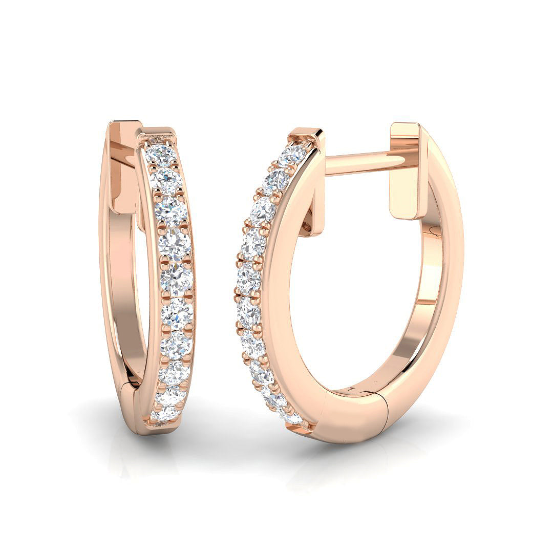 Threader Elegance Diamond Earring 0.15 ct Platinum, , , Yellow & in 10K/14K gold and platinum with certified lab-grown or natural diamonds