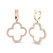 Diamond Drop Earrings 0.75 Ct in 10K/14K gold and platinum with certified lab-grown or natural diamonds