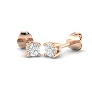 Stud - 0.25ct Diamond Earrings Platinum & in 10K/14K gold and platinum with certified lab-grown or natural diamonds