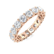 Round Diamond Full Eternity Ring in 10K/14K gold and platinum with certified lab-grown or natural diamonds