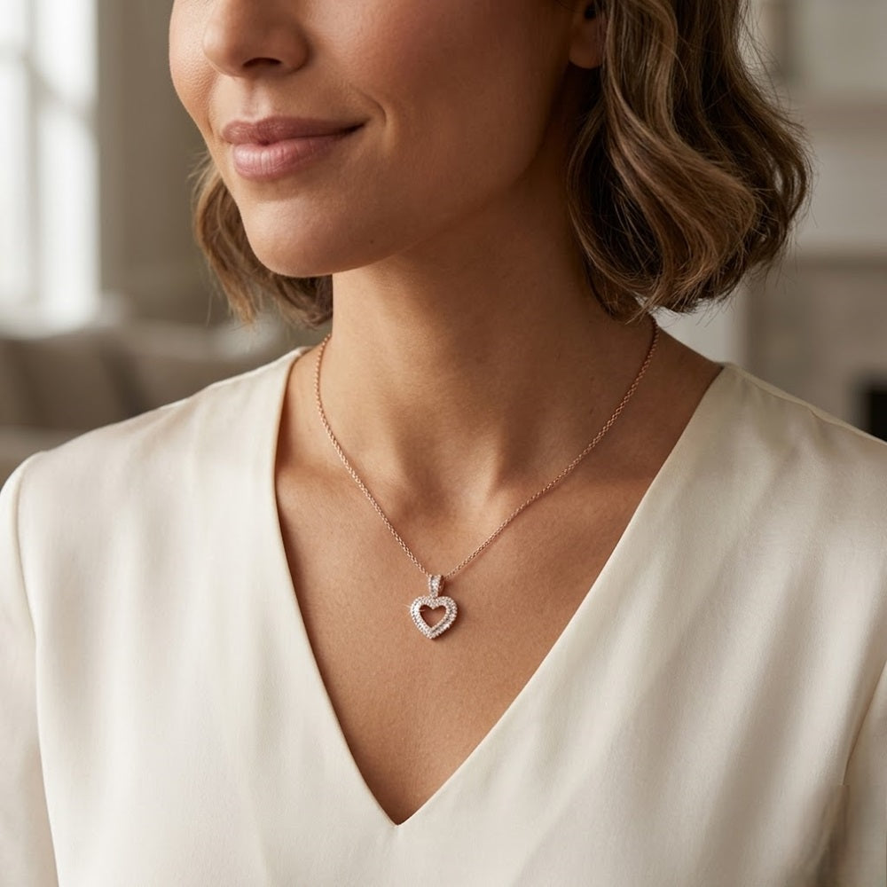 Thyme Baguette Brilliant Pendant 0.5ct to 5ct Gold (Without Chain ) in 10K/14K gold and platinum with certified lab-grown or natural diamonds