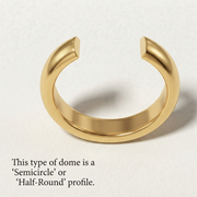 D Shape Plain Wedding Band for Women in 10K/14K gold and platinum with certified lab-grown or natural diamonds