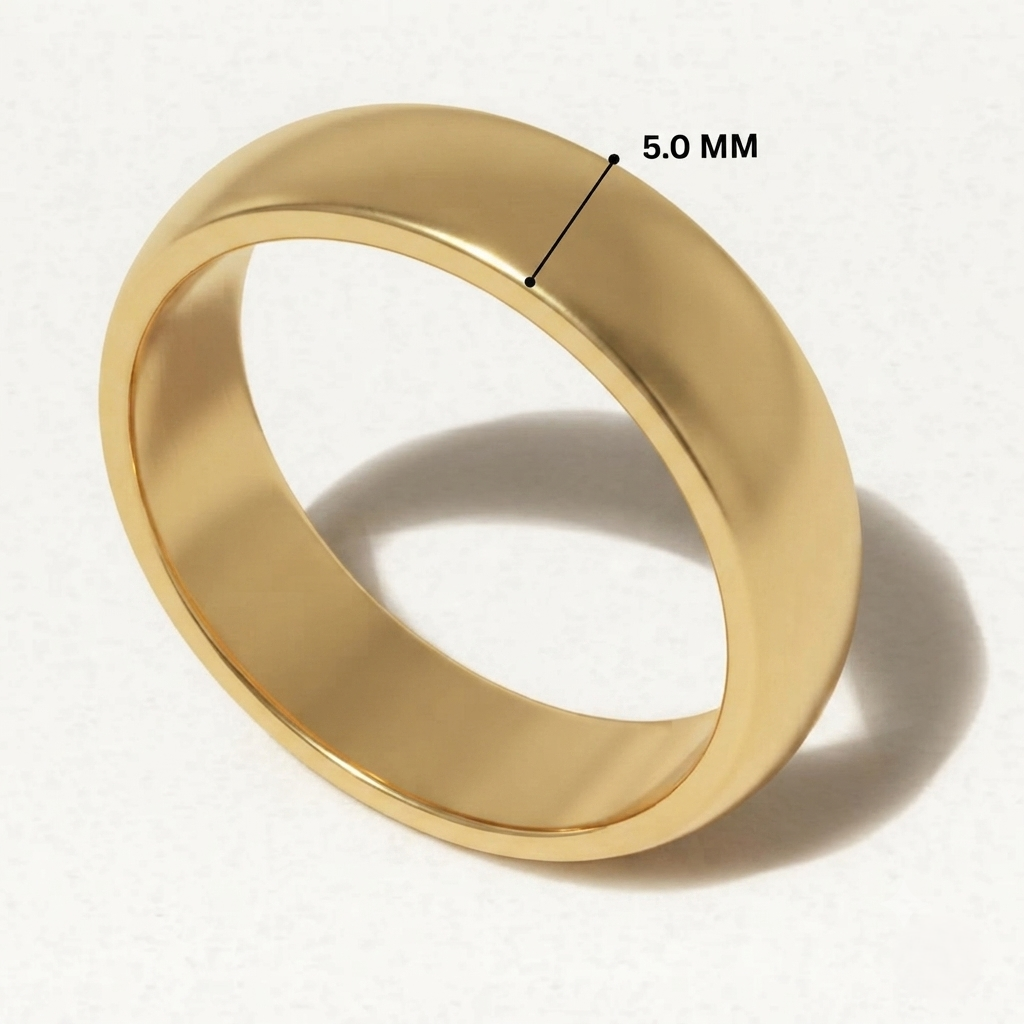 D Shape Plain Wedding Band for Women in 10K/14K gold and platinum with certified lab-grown or natural diamonds