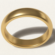 D Shape Plain Wedding Band for Women in 10K/14K gold and platinum with certified lab-grown or natural diamonds