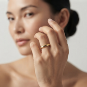 D Shape Plain Wedding Band for Women in 10K/14K gold and platinum with certified lab-grown or natural diamonds