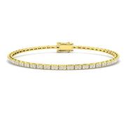 Platinum Lab Grown Round Diamond Tennis Bracelet in 10K/14K gold and platinum with certified lab-grown or natural diamonds