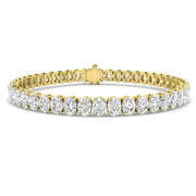 Oval Cut Lab Grown Diamond Tennis Bracelet in 10K/14K gold and platinum with certified lab-grown or natural diamonds