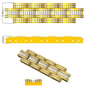 Vintage Diamond Bracelet with Baguette & Round Diamonds in 10K/14K gold and platinum with certified lab-grown or natural diamonds
