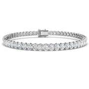 Oval Cut Lab Grown Diamond Tennis Bracelet in 10K/14K gold and platinum with certified lab-grown or natural diamonds