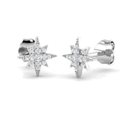 Best 0.10Ct Diamond North Star Stud Earrings in Perfect Gift in 10K/14K gold and platinum with certified lab-grown or natural diamonds