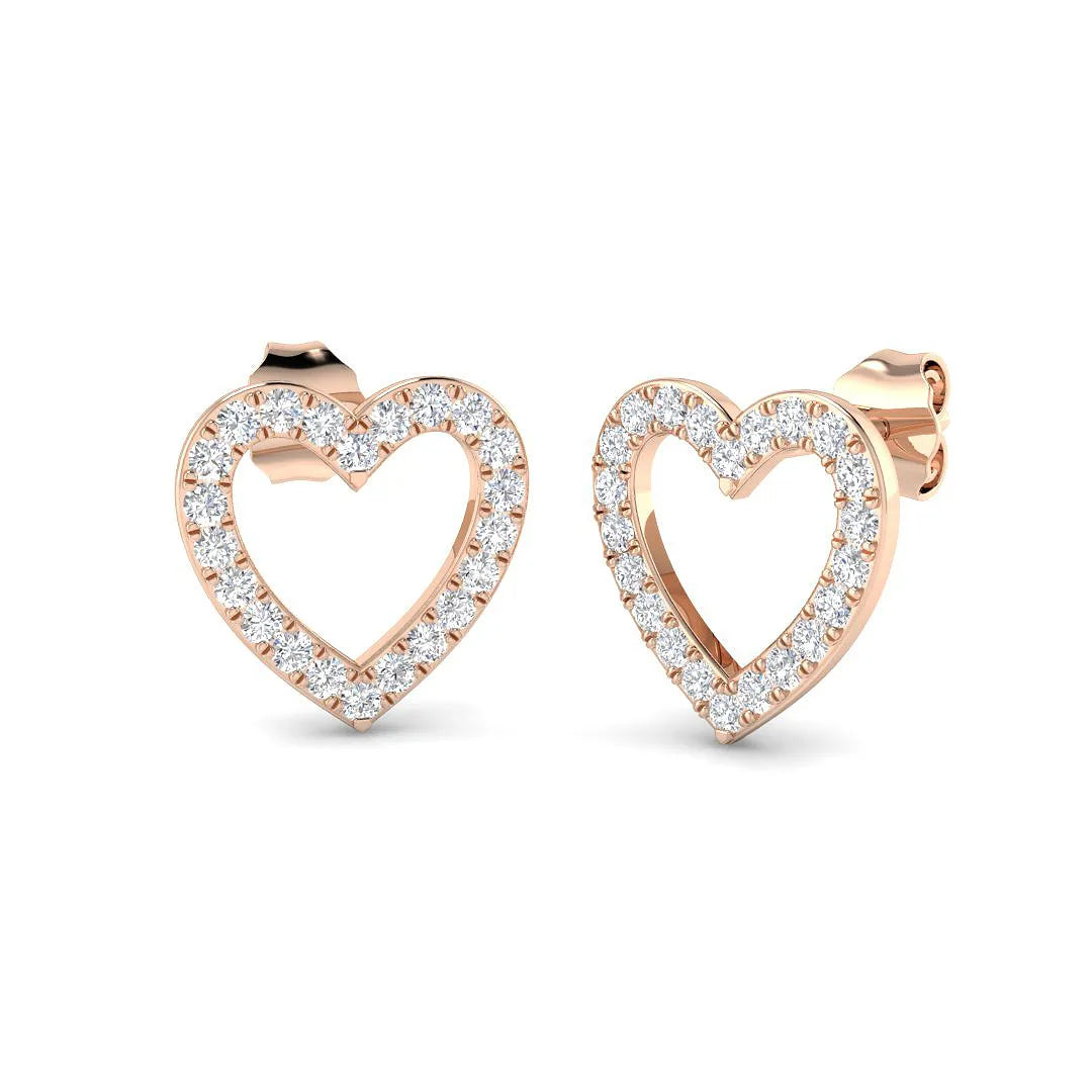 Diamond Stud Earrings in 10K/14K gold and platinum with certified lab-grown or natural diamonds
