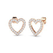 Diamond Stud Earrings in 10K/14K gold and platinum with certified lab-grown or natural diamonds