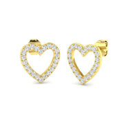 Diamond Stud Earrings in 10K/14K gold and platinum with certified lab-grown or natural diamonds