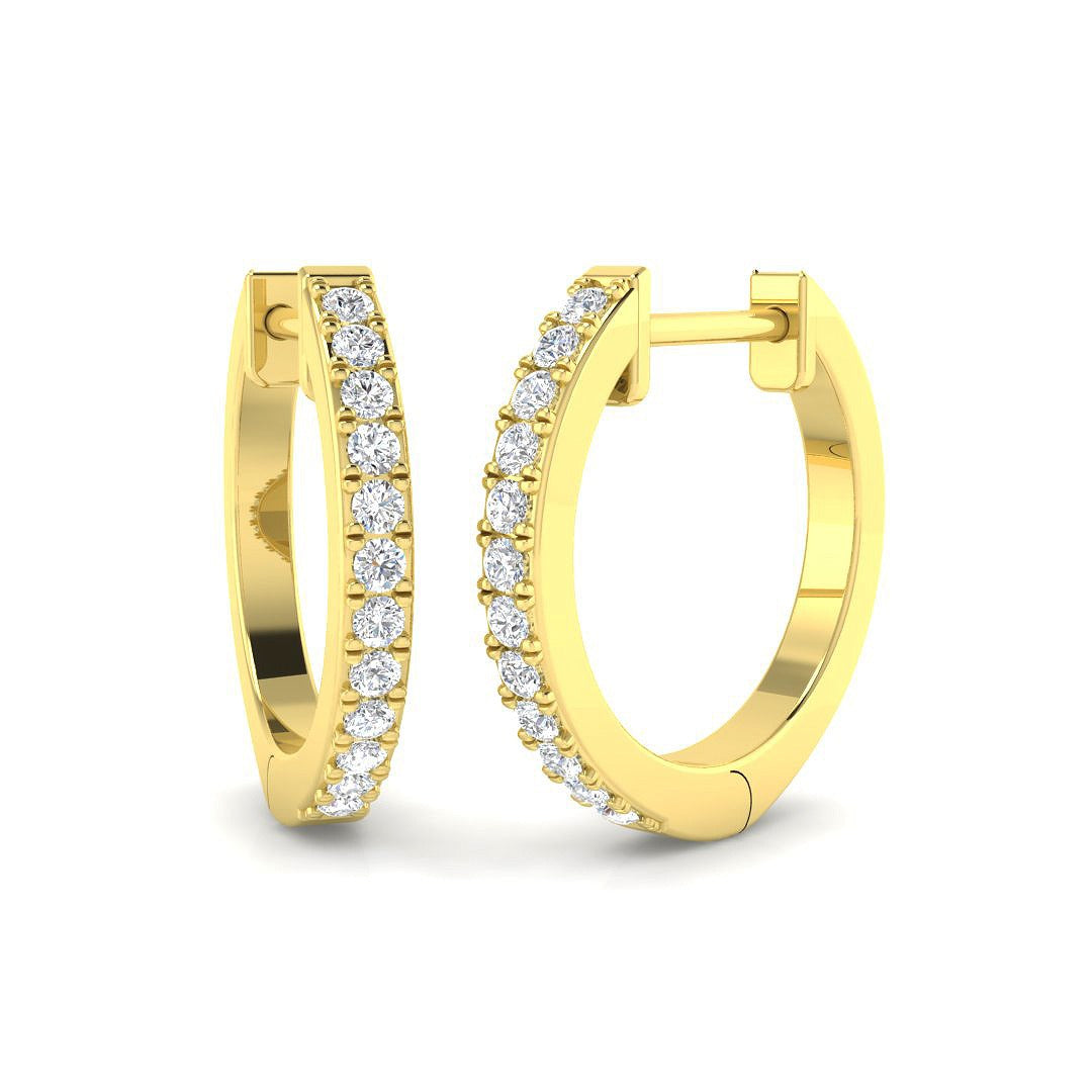 Elegant 0.1 in 10K/14K gold and platinum with certified lab-grown or natural diamonds