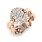 Natural Diamond Fancy Ring in 10K/14K gold and platinum with certified lab-grown or natural diamonds