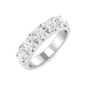 Diamond Kibwessy 5 Stone Ring in 10K/14K gold and platinum with certified lab-grown or natural diamonds