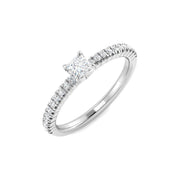 Diamond Portchekter Engagement Ring in 10K/14K gold and platinum with certified lab-grown or natural diamonds