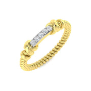 Diamond Totbek Fancy Ring in 10K/14K gold and platinum with certified lab-grown or natural diamonds