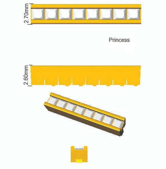 Channel Set Princess Cut Natural Diamond Link Tennis Bracelet with Box Clasp in 10K/14K gold and platinum with certified lab-grown or natural diamonds