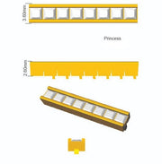 Channel Set Princess Cut Natural Diamond Link Tennis Bracelet with Box Clasp in 10K/14K gold and platinum with certified lab-grown or natural diamonds