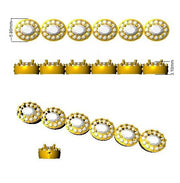 Natural Diamond Oval Halo Tennis Bracelet with Box Clasp and Safety Latch in 10K/14K gold and platinum with certified lab-grown or natural diamonds